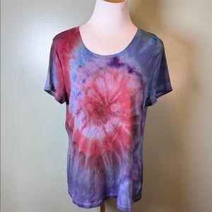 Tie-Dye Women's Top - Multicolor